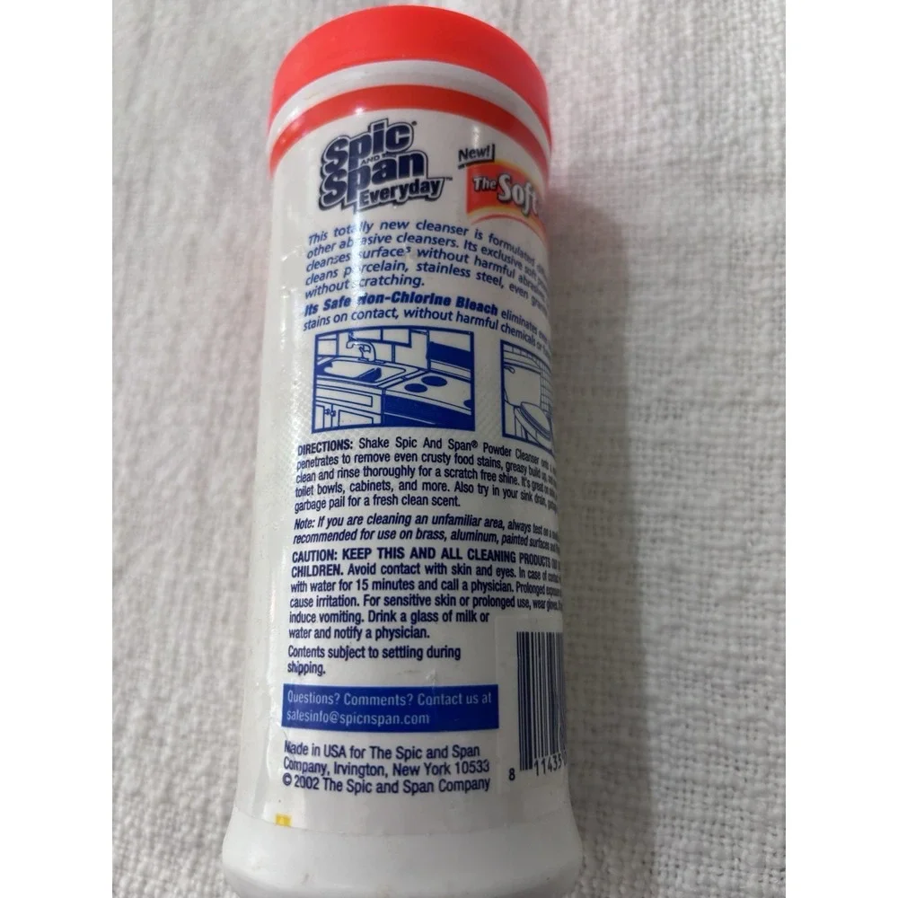 Vintage Spic And Span‎ Soft Powder Cleanser Citrus Scent 14oz Rare Retro